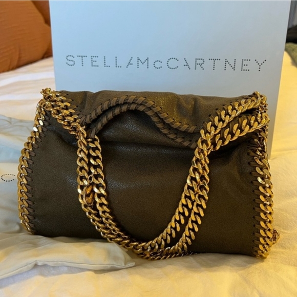Stella McCartney Handbags - Stella McCartney Falabella Mini Tote Bag - olive